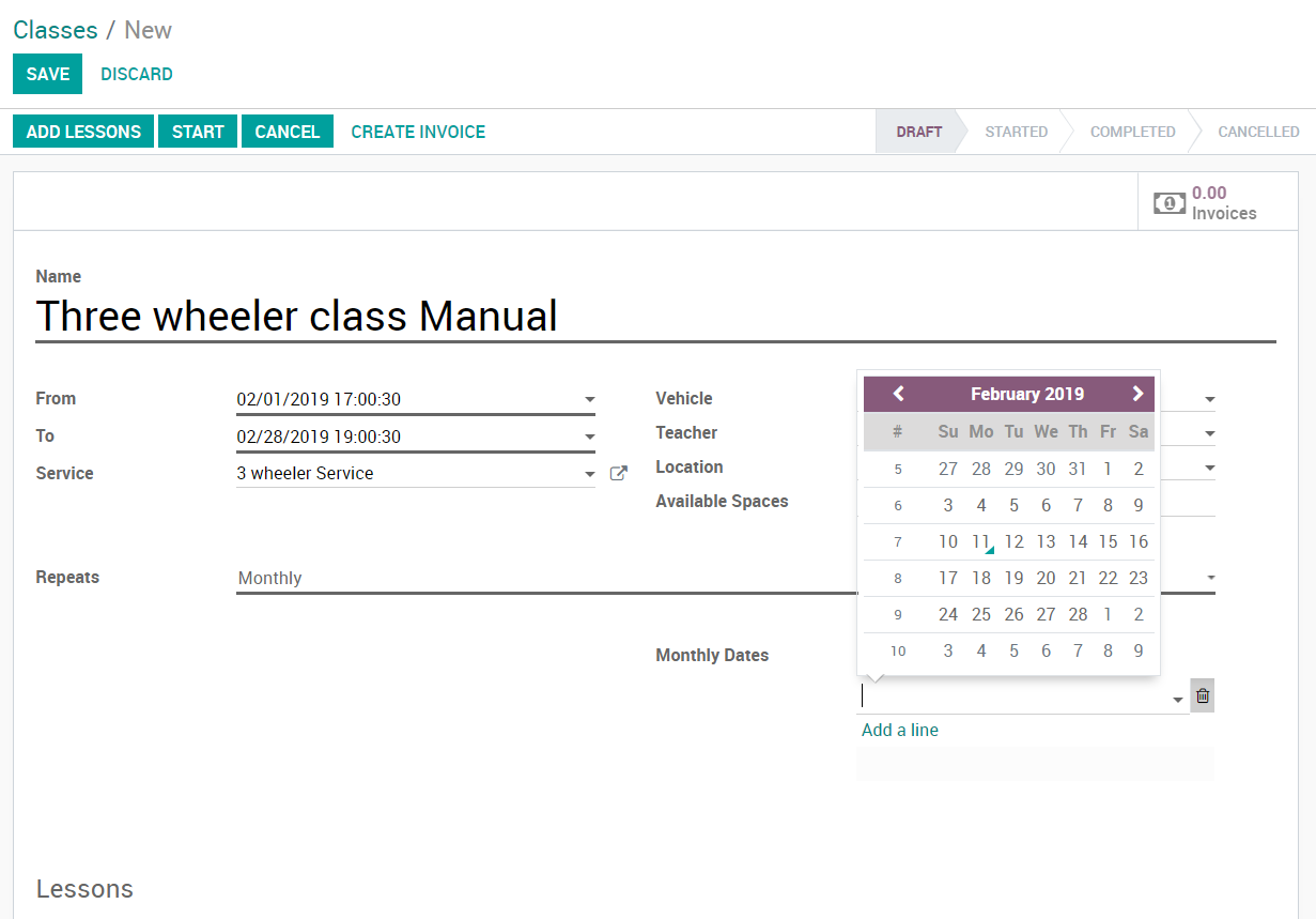 Monthly Option