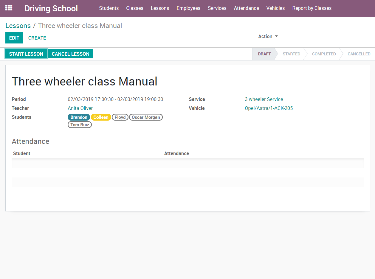 Lesson View