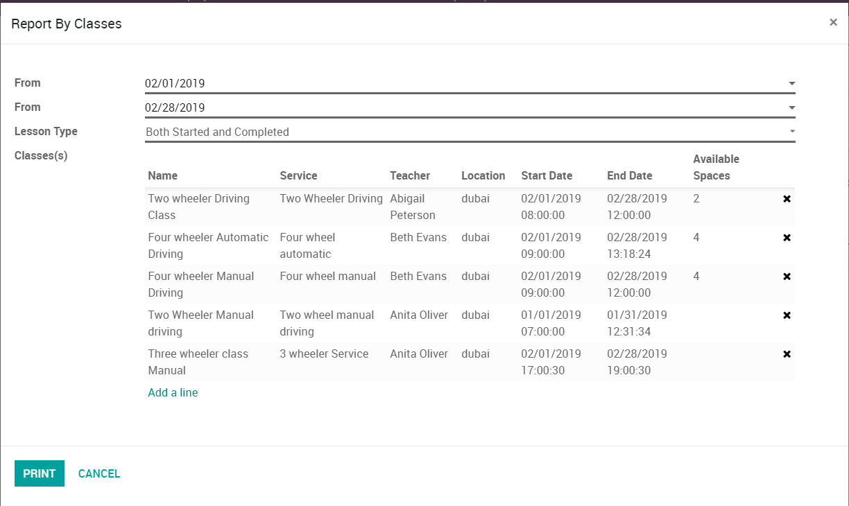 Add Classes