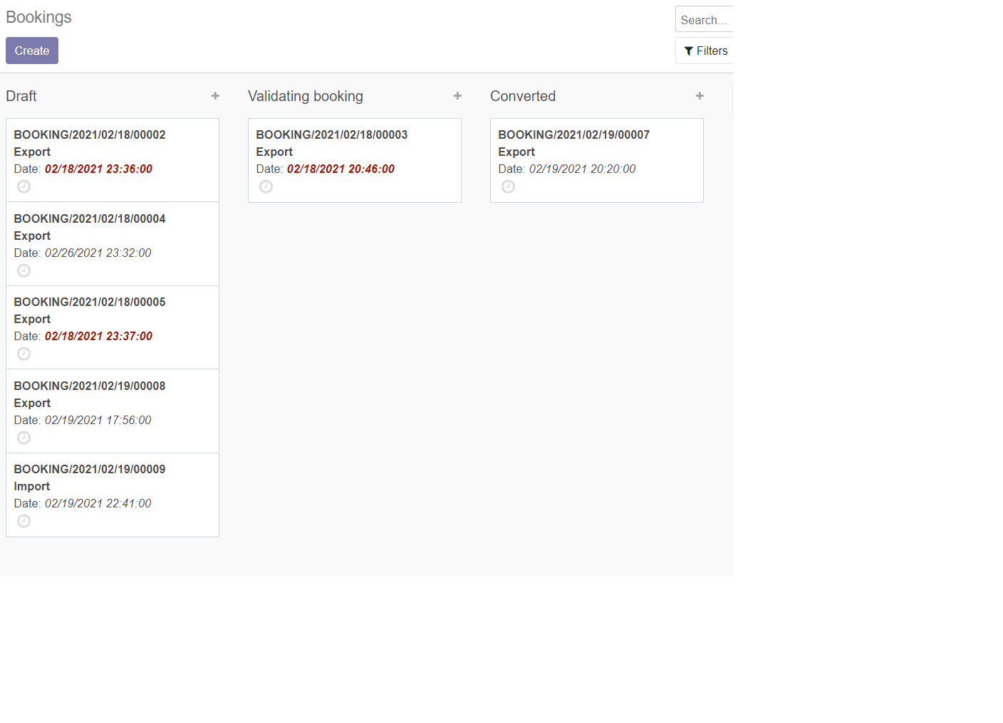 Backend Booking