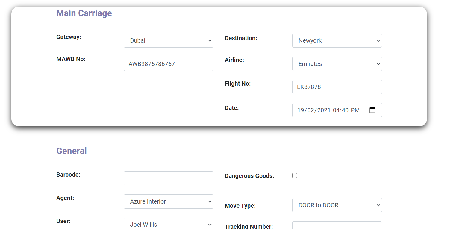 Booking Information