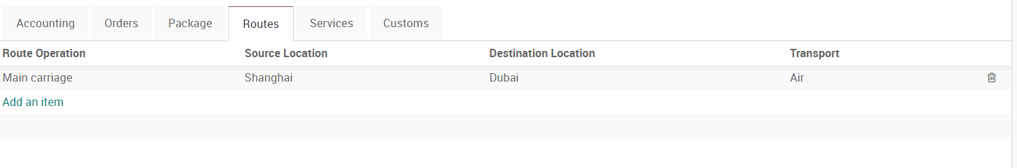 Routes Selection