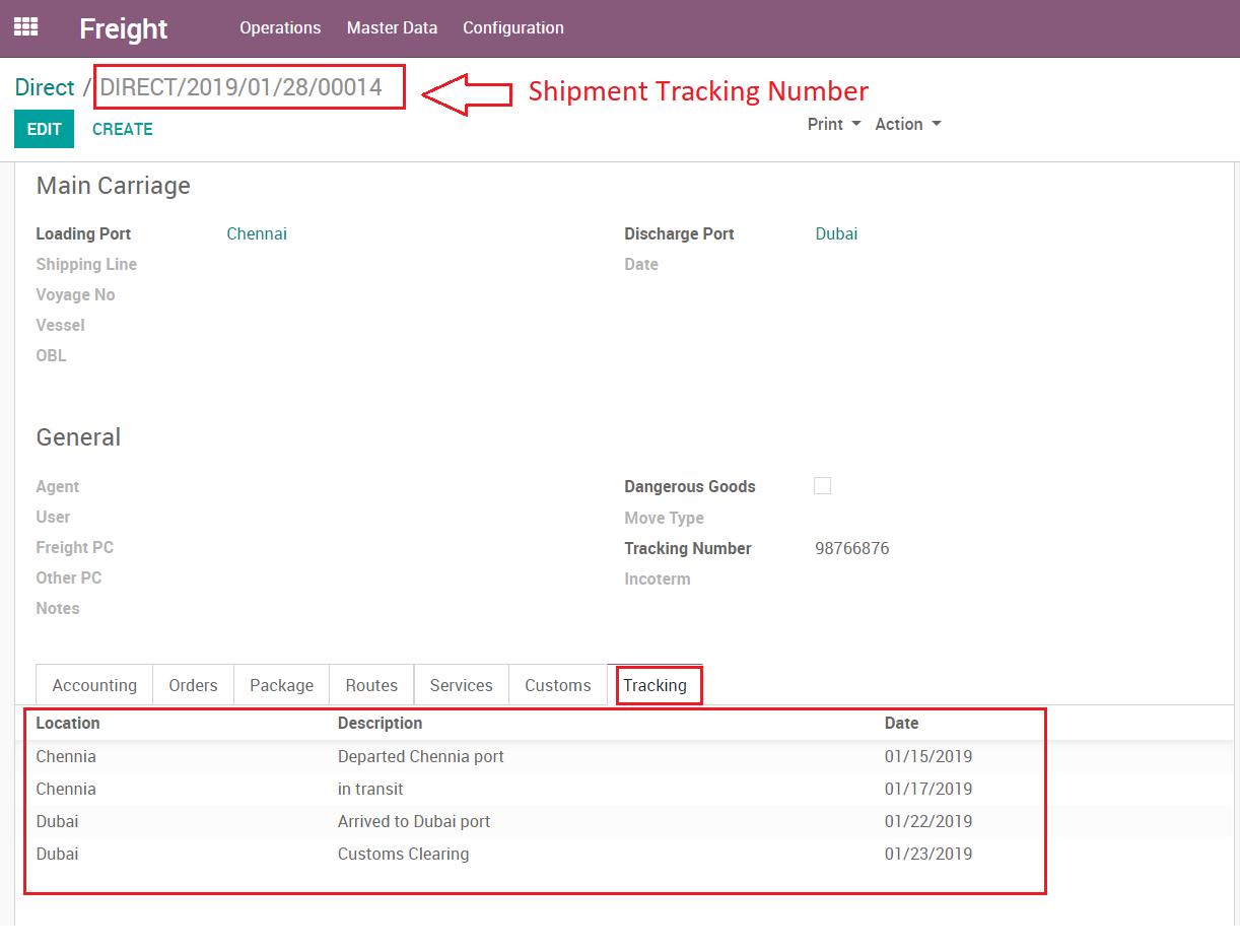 Tracking Backend