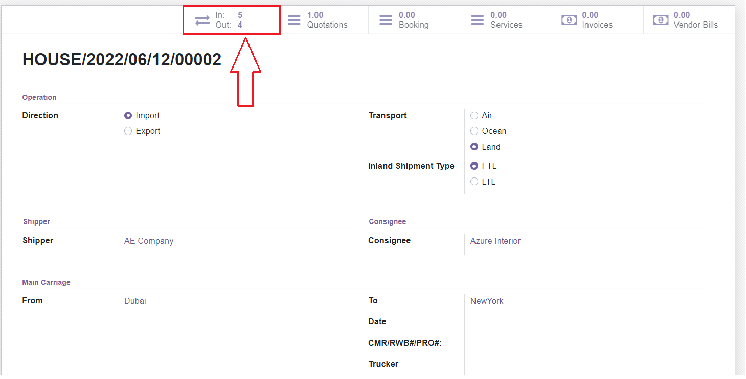 Shipment Transfers