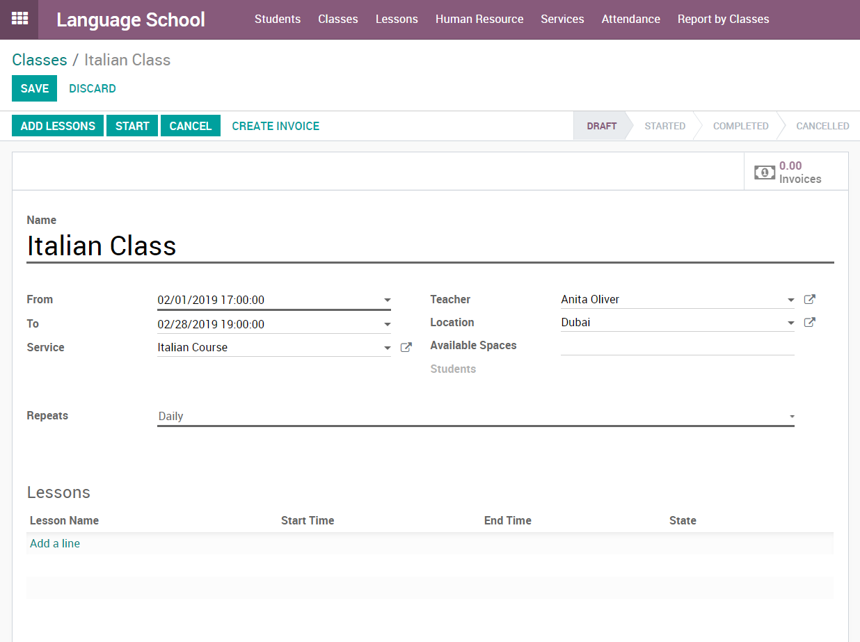 Create New Class