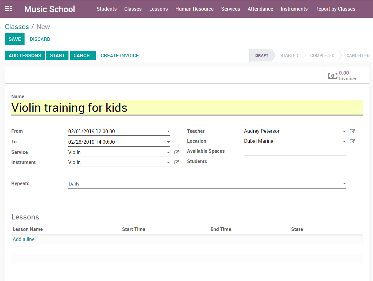 Create New Class