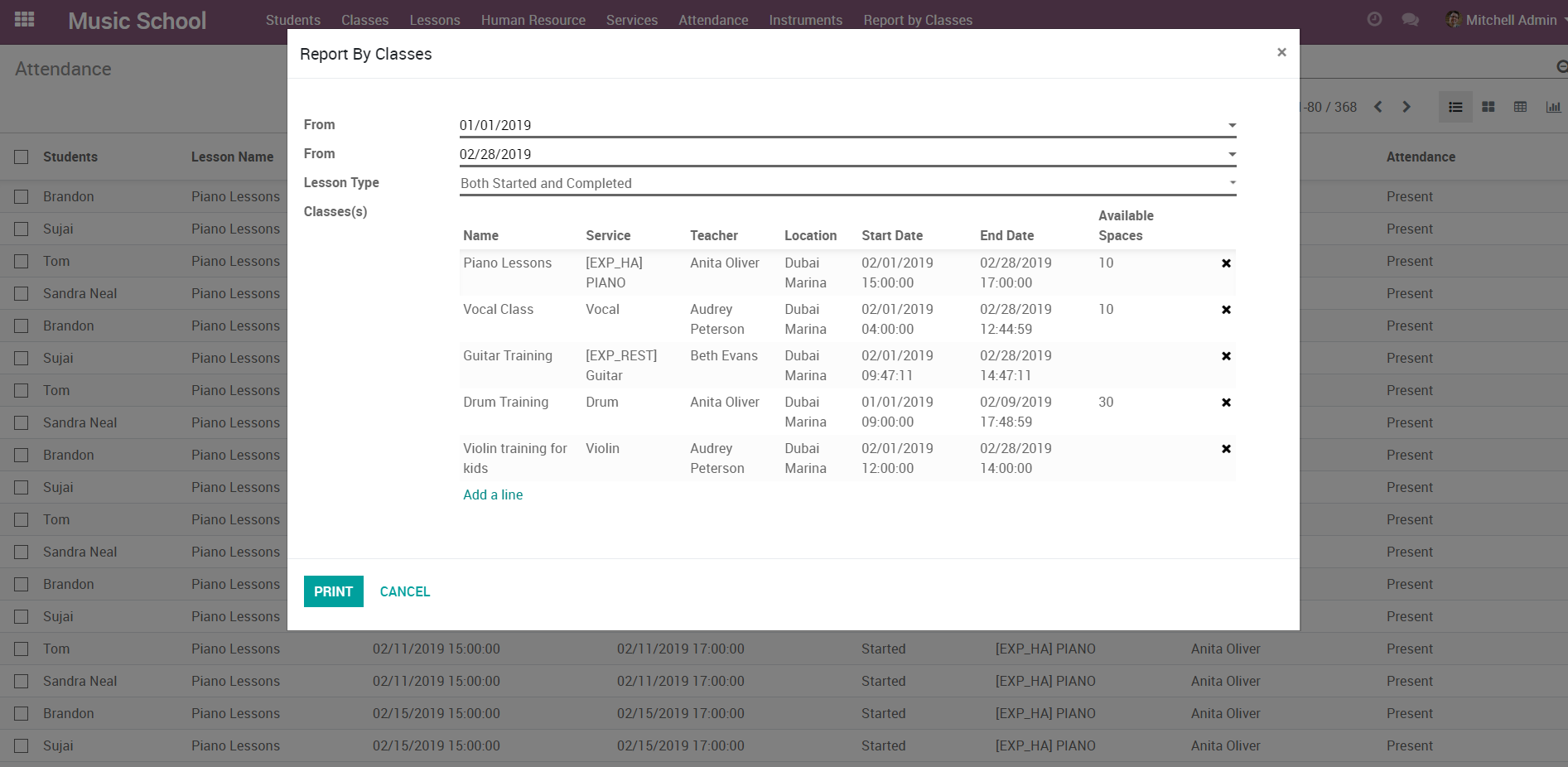 Add Classes