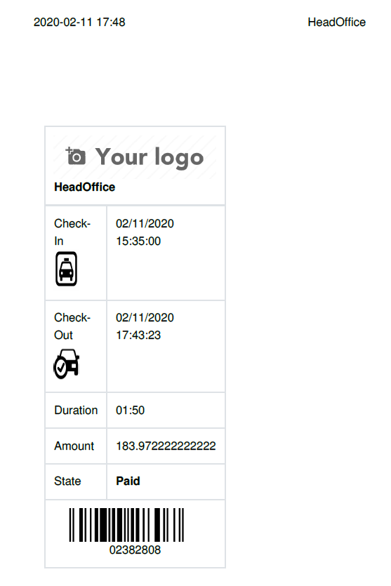 Invoice Ticket