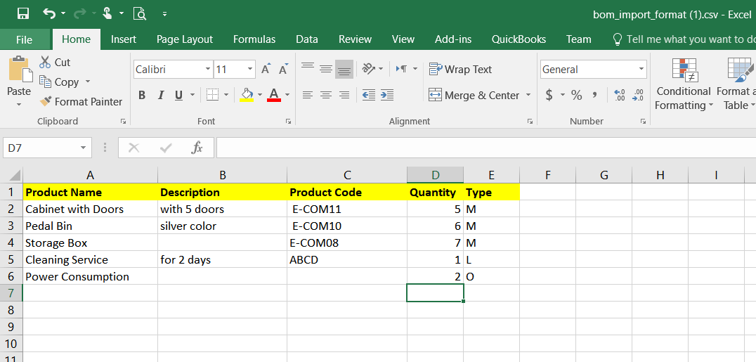 Export Template